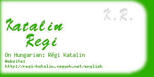 katalin regi business card